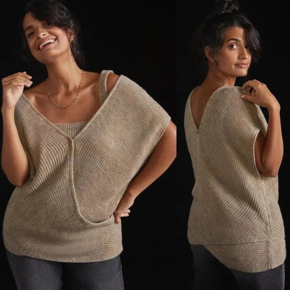 Anthropologie Twist-Front Sweater Size XS NWOT $120